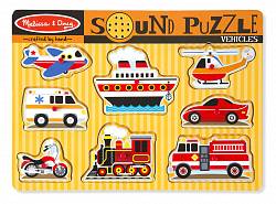 Звуковой пазл-головоломка «Транспорт» (Melissa & Doug, 725M_md) - миниатюра